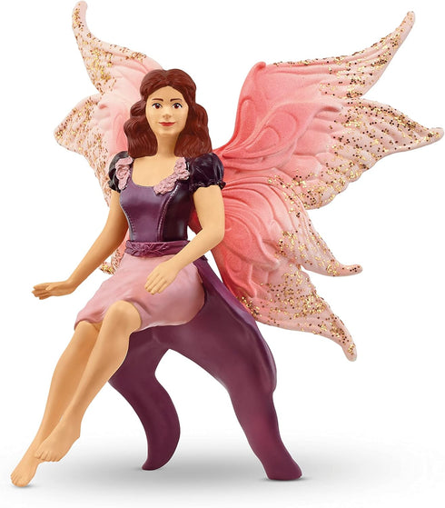 Schleich bayala Flying Fairy with Glam Owl Playset - Magical Fairy and Pet Owl Figurine, Imaginative Toy for Children