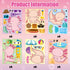 Axolotl Make a Face Sticker, 36Pcs Make Your Own Cute Axolotl Stickers for Kids Birthday Party Activity