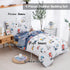 4 Set, Set DJY Pieces Cotton Toddler Bedding Dinosaur Cars Reversible Toddler Bed Comforter for Kids Boys Girls