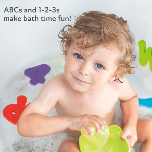 Set 3+ 36 Nuby Foam Bath Letters and Numbers for Toddlers - Bath Toy for Kids Years - Pieces