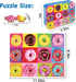 LELEMON Donut Puzzle for Kids Ages 4-8, 100 Piece Jigsaw Puzzles in Metal Box, Educational Fun for Girls and Boys