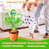 18 51 1 Rechargeable Dancing Talking Cactus Toy Mimics back, Singing Cactus Baby Toy, Educational Baby Toys months+ w/