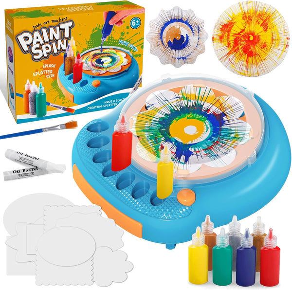 Hewaurorion Spin Art Machine for Kids, Paint Spinner Arts and Crafts Kit with