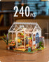 DIY Miniature House Kit, Dreamy Garden House for Adults, Mini House Making Kit with Furnitures