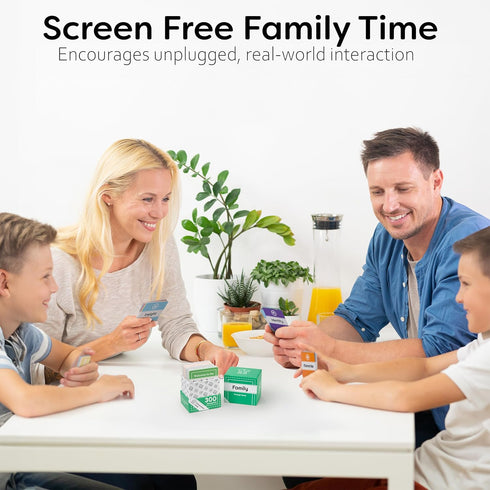 Conversation Cards Pack 300 Family | Open-Ended Questions and Conversation Starters | Cards to Ignite Deeper