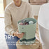 SHNUGGLE Ellie Bath Toy Storage Scoop | Baby & Toddler Bath Toy Drying Caddy with Drip Tray - Eucalyptus Green