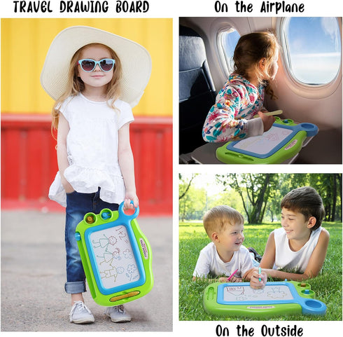 Toddler Toys for Girls Boys Age 1-4 - Magnetic Drawing Board, Erasable Writing Doodle Board for Kids