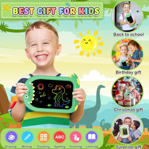 Toddler Toys Age 1-2 - 10IN Drawing Tablet Doodle Board for Kids, Learning Toys for Ages 1-8, Travel Games