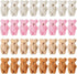 Skylety 32 Pieces Mini Bear Plush Toy Tiny Bear 2.36 Inches Mini