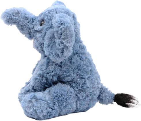 Hopearl Adorable Plush Calf Elephant Toy - Floppy Elephish Ultra Soft Stuffed Animal - Blue, 9''