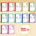 156 8 3rd,4th,5th,6th JoyCat Multiplication Flash Cards + Chart- Hole Punched Math Game Flashcards for Kids Ages
