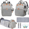 LHDYMXYN Baby Diaper Bags with Changing Station, Multifunctional Diaper Bag Backpack for Moms