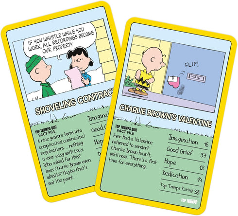 Top Trumps Card Game Peanuts - Family Games for Kids and Adults, Learning Games for 2 Players and More