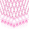 Coume 60 Pieces Baby Shower Pacifiers Necklace Acrylic Pacifiers Necklace Charm Party