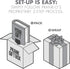 Prank-O Bathe & Brew Gag Gift Empty Box, Funny Fake Gift Box for Birthday Presents, Holidays, Parties