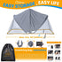 UPF50+ Orzbow Baby Mosquito Net with Sun Shade for Stroller, Universal Stroller Mosquito Netting Privacy Cover
