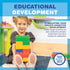 UNiPLAY Plump Soft Building Blocks - 12-Piece Jumbo Stacking Set for Ages 3 Months+
