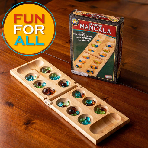 Classic Mancala - Timeless Strategy Game for Friends and Family - Fun Board Game