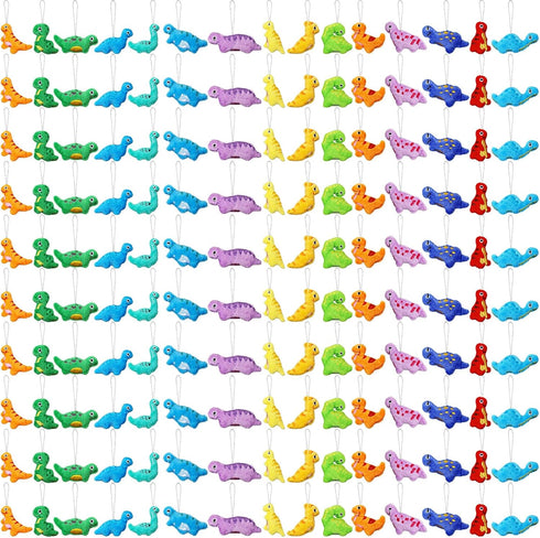 Libima 150 Pcs Mini Dinosaur Stuffed Set Animals Plush Keychain Dinosaur Plush Toys
