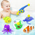 Staroud (10 Packs) Color Changing No Hole Magnetic Fishing Bath Toys for Kids Toddlers Baby, Color Change Water Table
