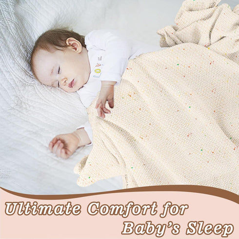 31x40 inches(Oatmeal YOYI YOYI Cotton Baby Blanket Toddler Blankets Soft Warm Breathable Nursery Swaddling Blankets