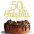 Gyufise 1Pcs 50 & Fabulous Cake Toppers - 50th Birthday Anniversary Party Decorations Supplies