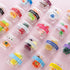 WEHOO 75Pcs Set Miniature Supermarket Food Lunch Box Dollhouse Kitchen Mini Takeaway Snacks Resin Fruit Crisper