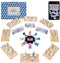 Mexican Train Dominoes Set with 8 Wooden Holders | Double 12 Dominoes