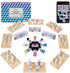 Mexican Train Dominoes Set with 8 Wooden Holders | Double 12 Dominoes