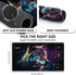 Blue Wolf MTG Playmat, 24 x 14 inches, Card Playmat Stitched with Magic Zones for TCG and Board Games, Mousepad