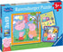 RAVENSBURGER Puzzle Ravensburger 05579 Family and Friends 3 x 49 Pieces Peppa Pig Puzzle for Children from 5 Years