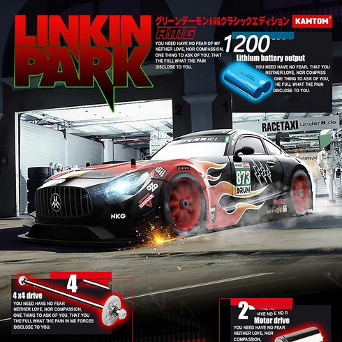 GoolRC Remote Control Drift Car, 1/16 2.4GHz 4WD Race Car with Replaceable Tires and LED Light