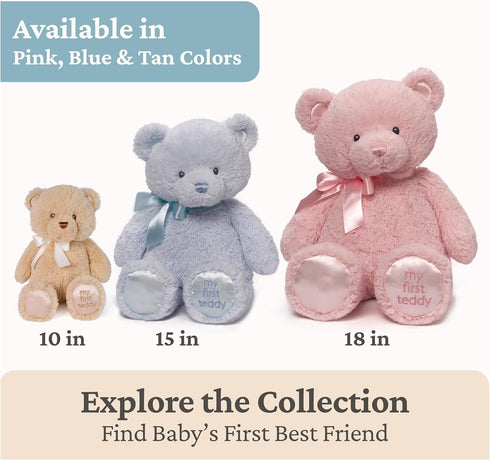 10 GUND Baby My First Teddy Bear, Ultra Soft Animal Plush Toy for Babies and Newborns, Light Brown/Tan