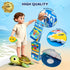 glintey 1-3 1 2 3 Busy Board Montessori Toys for Toddlers Busy Book Sensory Toys for Girls Boys,Airplane Travel
