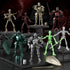 BOZOBO 8pcs 13 13 Set Style3D 13-Action Action Figures Assembly RequiredDIY Multi-Colored Titan Action Figure