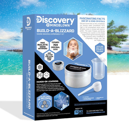 Discovery #Mindblown Build-A-Blizzard Snow Making Experiment Set, Fun Science Kit for Kids Ages 6+