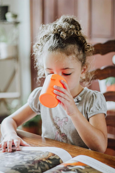 EZCUP Magnetic Fridge Cups for Kids - USA Made Open Top Toddler Cups for Independent Drinkers