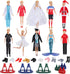 51 Pcs Doll Career Clothes & Accessories, 10 Sets of Role-Playing Clothing & 10 Pairs of Shoes for 11.5 Inch Dolls