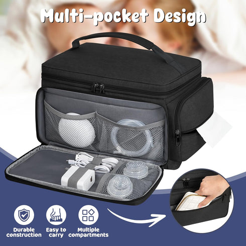S1 S2, OCKLILY Breast Pump Bag for Spectra Pumping Bag with Waterproof Mat for Pumps Accessories, Portable Pump