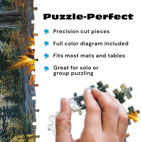 1000-Piece Buffalo Games Jigsaw Puzzle Room with a View by Darrell Bush Puzzle for Adults, Includes Poster, Made in USA