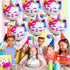 KatchOn Caticorn Birthday Party Supplies, Big 36 Inch, Pack of 6 Cat Balloons for Birthday Decorations
