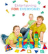 Tytan TILES 100-Piece Magnetic Building Set, 1000s of Creations, Kids’ STEM Toy, Ergonomic Design, Includes Storage