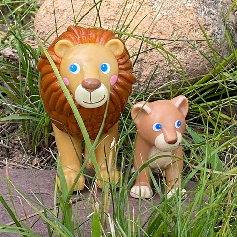 HABA Little Friends Lion - Adorable Chunky Plastic Zoo Animal Figure
