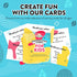 CreateFun Summer Fun Activities for Kids, 101 Playful Conversation Cards for Ages 3+ to Build Confidence