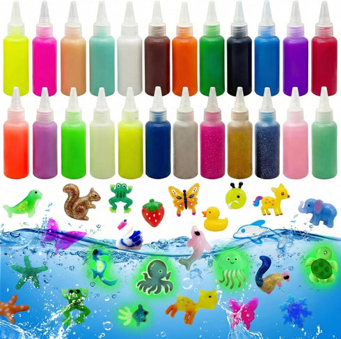 Magic Water Elf Refill Kit for Kids,DIY Glow Magic Elves Refills,Safe Non-Toxic