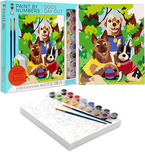 Bright Stripes iHeartArt Paint by Numbers Kit for Kids Ages 8+ |