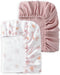 TADO MUSLIN Baby Crib Sheets 2 PCS, 100% Organic Cotton Crib Sheet