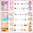 Axolotl Make a Face Sticker, 36Pcs Make Your Own Cute Axolotl Stickers for Kids Birthday Party Activity