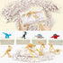 12 Pack: 3D Sets, Dinosaur Excavation Kits for Kids, Dino Dig Kits, Dig a Dinosaur Fossil and Figure Bulk Science
