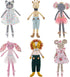Stephen Joseph Tiny Dancers Stuffed Doll, Elsie Elephant for Child or Toddler, Toy Room Decor